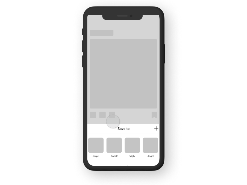 Redesign concept for Instagram’s ‘Save to collection’ case casestudy instagram interaction medium mobile redesign ui uiux ux