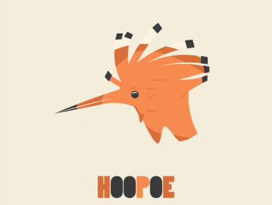 Eurasian Hoopoe Illustration