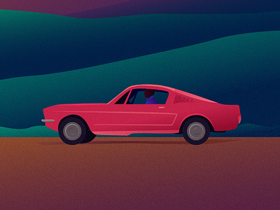 Vintage Car Vector Illustration