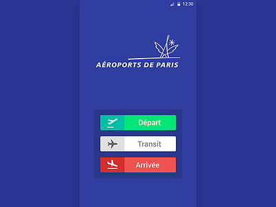iOS Screen - Monument-tracker airline status airport app design arrival aviation clean design departure flight ios paris plain transportation