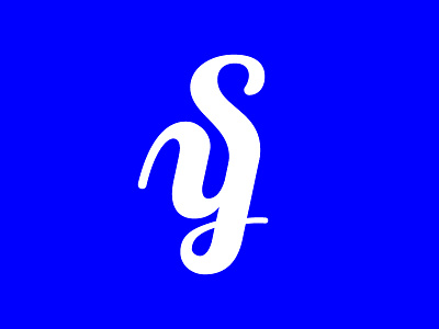 S&Y Logo Draft black bold branding design graphic design logo s sy typography white y