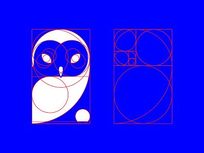 Owl Logo Construction Lines bold branding buho golden ratio graphic design lechuza logo martinez owl pablo pamata tarradell