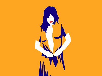 Undress blend blue clean girl illustration orange pablo martinez tarradell pamata simple undress white woman