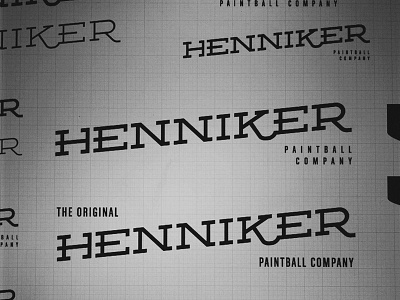Henniker Branding brand ligature logo simple traditional type typography vector