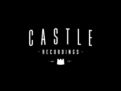 Castle Recordings brand design graphic design icon logo type typography