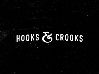 Hooks & Crooks brand identity design handlettering icon illustration logo typography vector