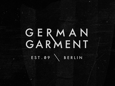 German Garment bauhaus brand identity design hand drawn hand lettering logo simple typography