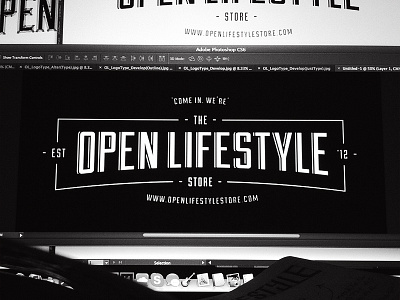 Open Lifestyle Store Re-Brand brand design graphic design logo re brand signage traditional type typography