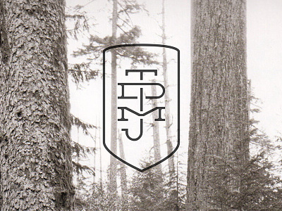 JDM Family Monogram brand crest design family initials monogram shield type typography