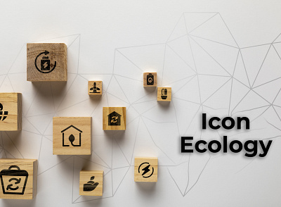 ecology branding design ecology electronic factory glyph icon illustration nature ui