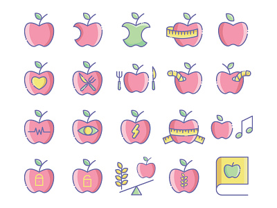 Apple apple book fruit heart love