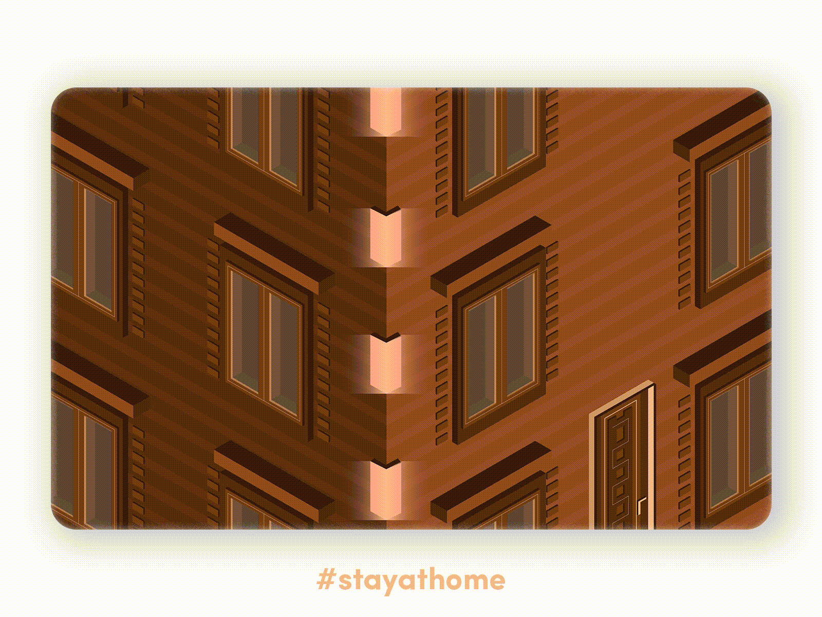 Stay At Home adobe illustrator adobe photoshop animated animated gif animation animation design chocolate corona coronavirus pandemic stayathome