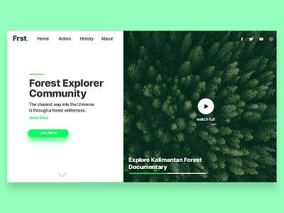 Frst. | Community Landing Page Transition community forest green landing page page transition ui ui design ux web design