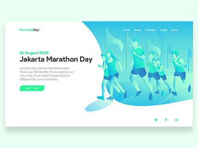 Jakarta Marathon Day Landing Page