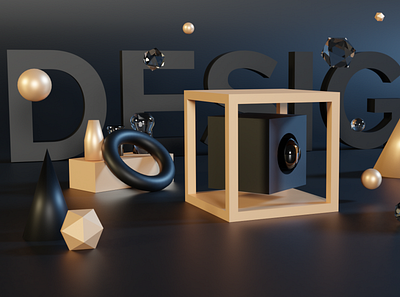 3D objects composition 3d art 3d artist artwork blender blender 3d blendercycles design geometric design