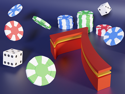 Casino 3D scene