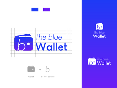 Logotype The Blue Wallet app branding branding and identity branding design designapp designer designers digital finance identity branding identitydesign investment logo logodesign logos logotype