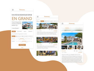 Homeasy | Real estate app adobexd app design designer housesearch mobile realestate ui uidesign
