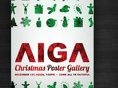 AIGA Christmas Poster Gallery... Poster holiday lobster poster print