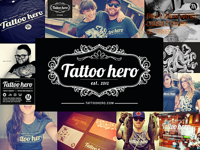 Tattoo Hero Branding branding logo tattoo