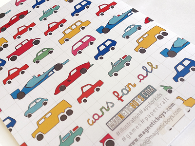 Cars for All Notebook cars childrensillustration graphic illustration kids notebook paper stationary