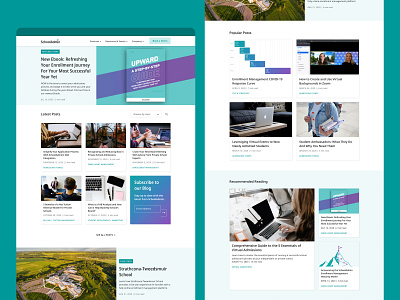 Blog redesign for SchoolAdmin blog design ui ux web design