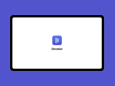 Dictation logo app icon logo design