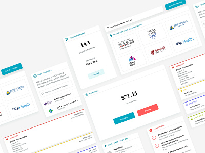 Components for Wellstream app app design product design prototype ux