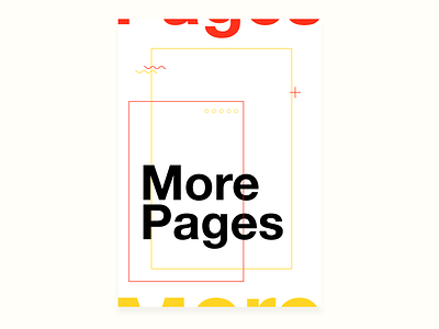 More Pages poster design print reading typography