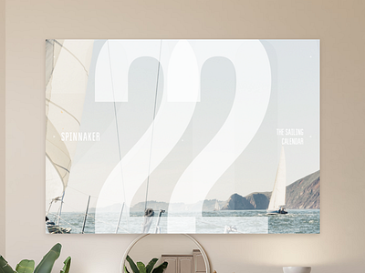 Spinnaker Calendar 2022 calendar poster print sailing typography
