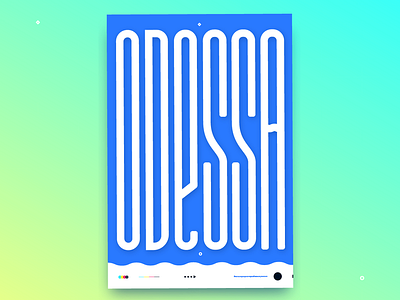 Odessa Poster poster typography typography poster