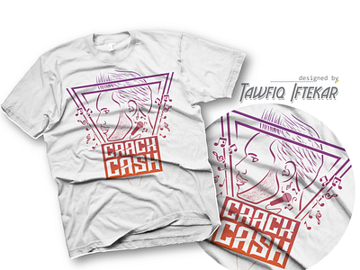 Crach Cash music music band musician t shirt design