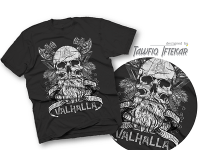 Valhalla adobe photoshop t shirt design valhalla vikings vintage