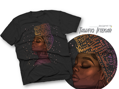 Power of Black Women adobe photoshop black black women illustrator powerful t shirt design