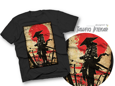 Shadow of warrior adobe photoshop japan shadow sword t shirt design warrior warrior silhouette