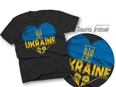 Love, support and stand for Ukraine t-shirt adobe illustrator adobe photoshop russia t shirt design ukraine vintage