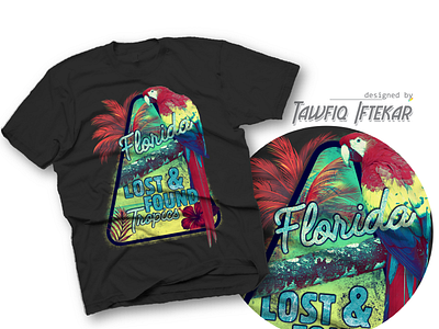 Florida Lost and found adobe photoshop beach t shirt florida summer shirt t shirt design