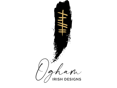 Ogham Irish Designs - full colour branding identity logo