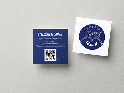 To Have & Have Knot business card mockup