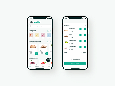 Grocery shopping mobile app design grocery grocery app mobile design shopping shopping cart ui