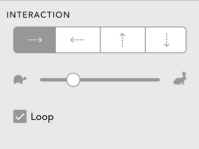 Interaction Controls inspector interaction product simplify ui ux
