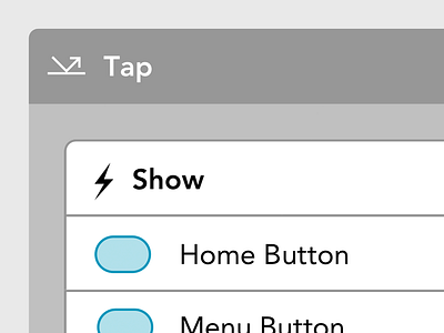 Tap Inspector inspector interaction product simplify ui ux