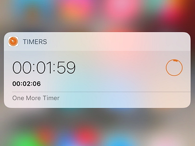 More Timers Widget