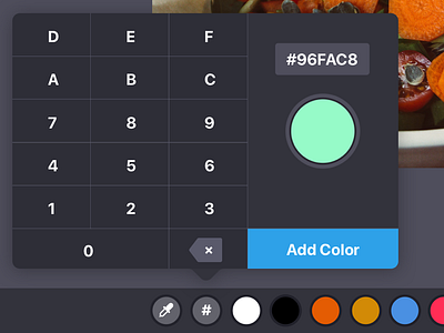 HEX Color Picker Popover