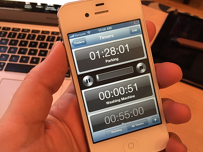 iOS 6 Throwback - Timer Professional ios photorealistic