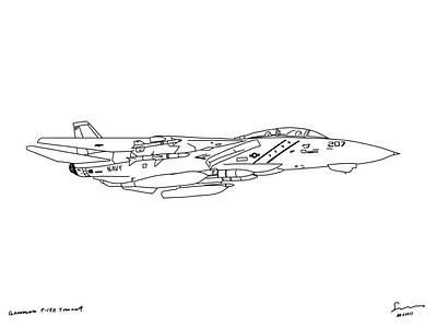 Gruman F-14A Tomcat procreate