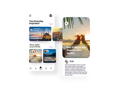 Travel Ui App app design ui ux