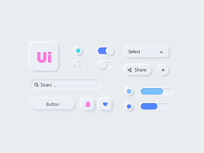 Ui Elements app design icon ui