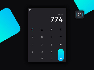 Daily UI #004 - Calculator 004 calculator challenge daily dailyui design interaction mobile simple ui ux