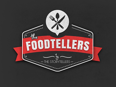 Foodetellers (V2) craft food kitchen logo tipography